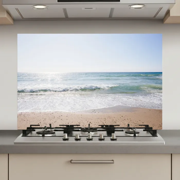 Strand - Water - Turquoise keuken achterwand spatscherm klein -3d_website