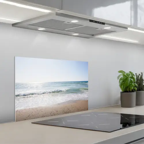 Strand - Water - Turquoise keuken achterwand spatscherm klein -3d_schuin