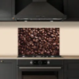 Bonen - Close-up - Donkerbruin keuken achterwand spatscherm klein -sfeer1