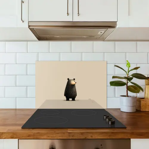 Beer - Donkerbruin - Minimalistisch keuken achterwand spatscherm klein -sfeer2