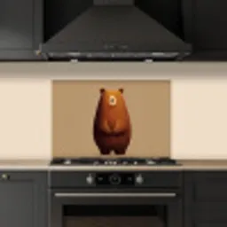 Beer - Minimalistisch - Bruin keuken achterwand spatscherm klein -sfeer1