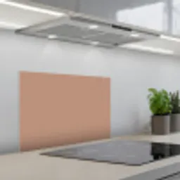 Beige - Kleur - Roze keuken achterwand spatscherm klein 900 -3d_schuin