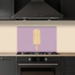 Beige - Ijsje - Spikkels keuken achterwand spatscherm klein -sfeer1