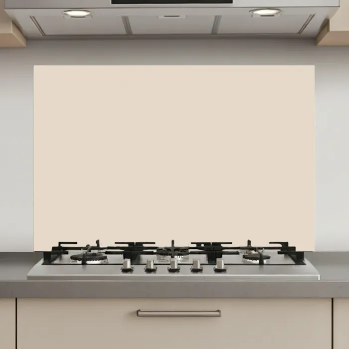 Beige - Effen kleur keuken achterwand spatscherm klein 900 -3d_website