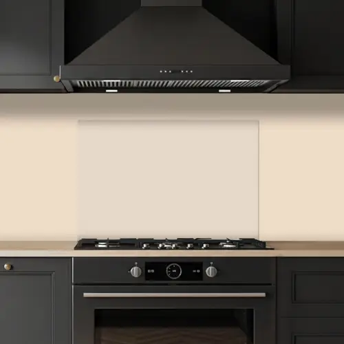 Beige - Effen kleur keuken achterwand spatscherm klein 900 -sfeer1