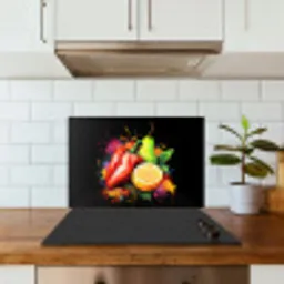 Paprika - Peer - Citroen - Graffiti - Verf - Abstract keuken achterwand spatscherm klein -sfeer2