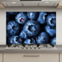 Bessen - Blauw - Fruit keuken achterwand spatscherm klein -3d_website
