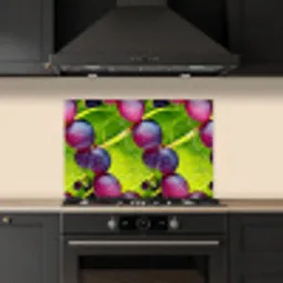Bessen - Paars - Groen - Dauw keuken achterwand spatscherm klein 900 -sfeer1