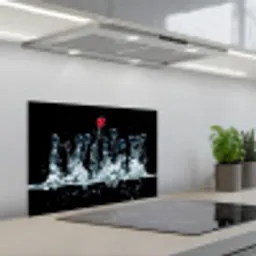 Bessen - Water - Zwart - Fruit - Framboos keuken achterwand spatscherm klein -3d_schuin