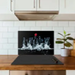 Bessen - Water - Zwart - Fruit - Framboos keuken achterwand spatscherm klein -sfeer2