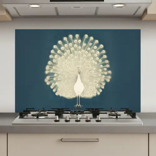 Vogel - Blauw - Vintage keuken achterwand spatscherm klein -3d_website
