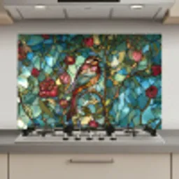 Vogel - Tak - Rozen - Mozaïek keuken achterwand spatscherm klein -3d_website