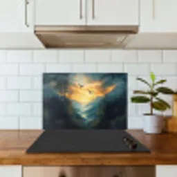Vogels - Zon - Bomen - Groen keuken achterwand spatscherm klein -sfeer2
