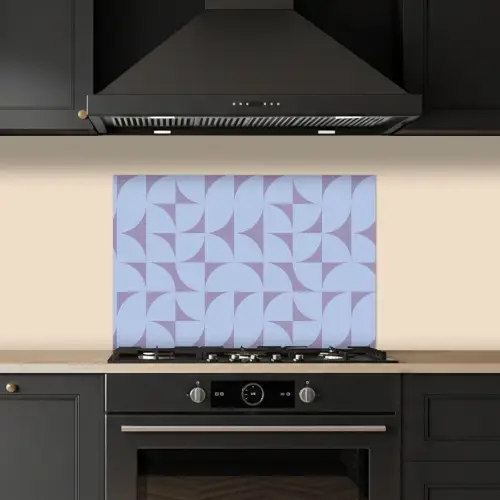 Blokken - Blauw - Paars - Patroon keuken achterwand spatscherm klein 900 -sfeer1