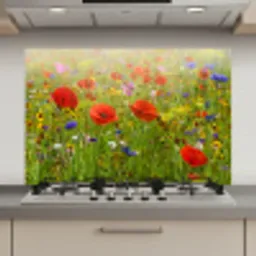 Bloeiend Veld in Zomergloed keuken achterwand spatscherm klein -3d_website