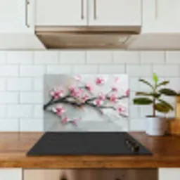Bloesem - Kunstzinnig - Roze - Sakura keuken achterwand spatscherm klein -sfeer2