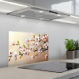 Bloesemtakken - Schilderachtig - Roze keuken achterwand spatscherm klein -3d_schuin