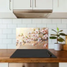 Bloesemtakken - Schilderachtig - Roze keuken achterwand spatscherm klein -sfeer2