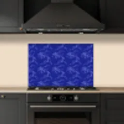 Bloesem - Bloemen - Blauw keuken achterwand spatscherm klein 900 -sfeer1