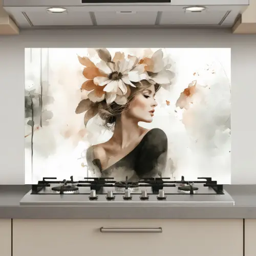 Bloesem - Portret - Gezicht keuken achterwand spatscherm klein -3d_website