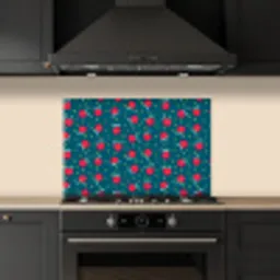 Blauwgroen - Appels - Vruchten keuken achterwand spatscherm klein 900 -sfeer1