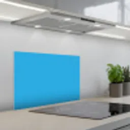 Blauw - Licht - Kleuren keuken achterwand spatscherm klein 900 -3d_schuin