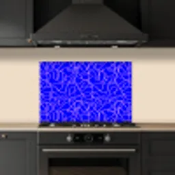 Blauw - Lijnen - Roze - Abstract keuken achterwand spatscherm klein 900 -sfeer1