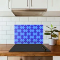 Blauw - Maanvlakken - Patroon keuken achterwand spatscherm klein 900 -sfeer2