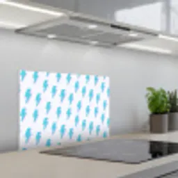 Blauw - Paars - Bliksem keuken achterwand spatscherm klein 900 -3d_schuin