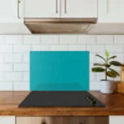 Blauw - Effen kleur keuken achterwand spatscherm klein 900 -sfeer2