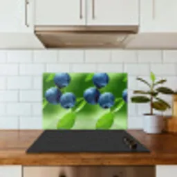 Bosbessen - Paars - Bladeren - Groen keuken achterwand spatscherm klein 900 -sfeer2