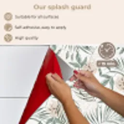 Boho - Jungle - Bloemen - Bladeren keuken achterwand spatscherm middel -spatscherm_EN