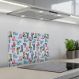 Laarzen - Patroon - Disco keuken achterwand spatscherm klein 900 -3d_schuin