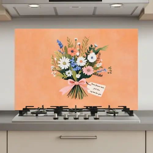 Boeket - Strikje - Quote keuken achterwand spatscherm klein -3d_website