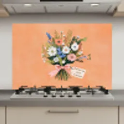 Boeket - Strikje - Quote keuken achterwand spatscherm klein -3d_website