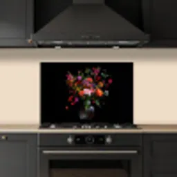 Boeket - Veldbloemen - Vaas keuken achterwand spatscherm klein -sfeer1