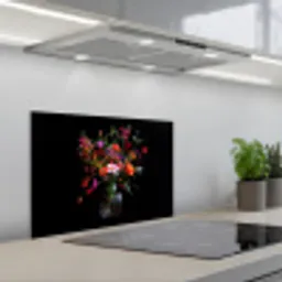 Boeket - Veldbloemen - Vaas keuken achterwand spatscherm klein -3d_schuin