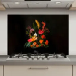 Schaal - Boeket - Bloemen keuken achterwand spatscherm klein -3d_website