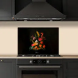 Schaal - Boeket - Bloemen keuken achterwand spatscherm klein -sfeer1