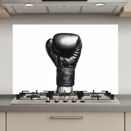 Bokshandschoen - Zwart - Hand keuken achterwand spatscherm klein -3d_website