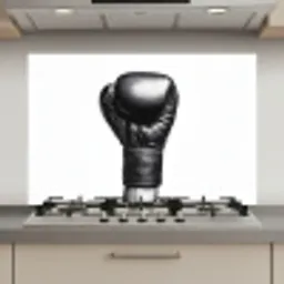Bokshandschoen - Zwart - Hand keuken achterwand spatscherm klein -3d_website