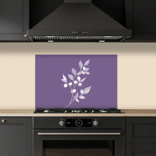 Tak - Sierlijk - Bladeren - Minimalistisch keuken achterwand spatscherm klein -sfeer1
