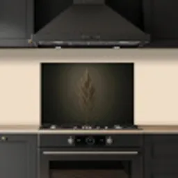 Tak - Pluimgras - Donkerbruin keuken achterwand spatscherm klein -sfeer1