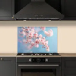 Takken - Bloesems - Roze keuken achterwand spatscherm klein -sfeer1