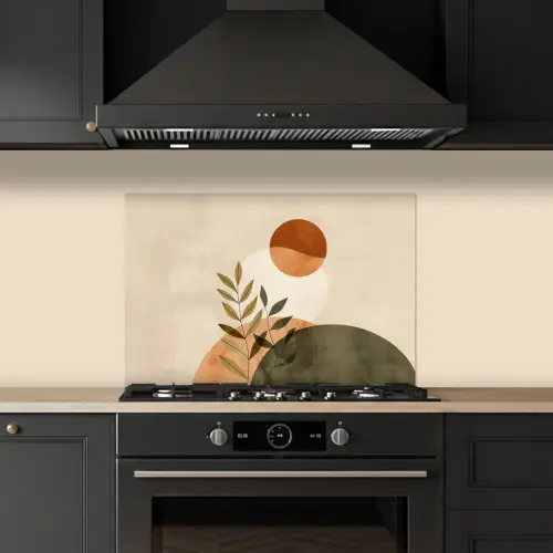 Takken - Vormen - Abstract keuken achterwand spatscherm klein -sfeer1