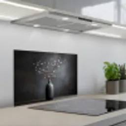 Takken - Vaas - Bolletjes - Wit keuken achterwand spatscherm klein -3d_schuin