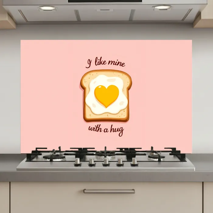 Brood - Illustratie - Quote - Roze keuken achterwand spatscherm klein -3d_website