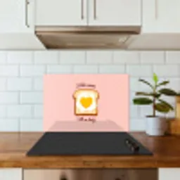 Brood - Illustratie - Quote - Roze keuken achterwand spatscherm klein -sfeer2