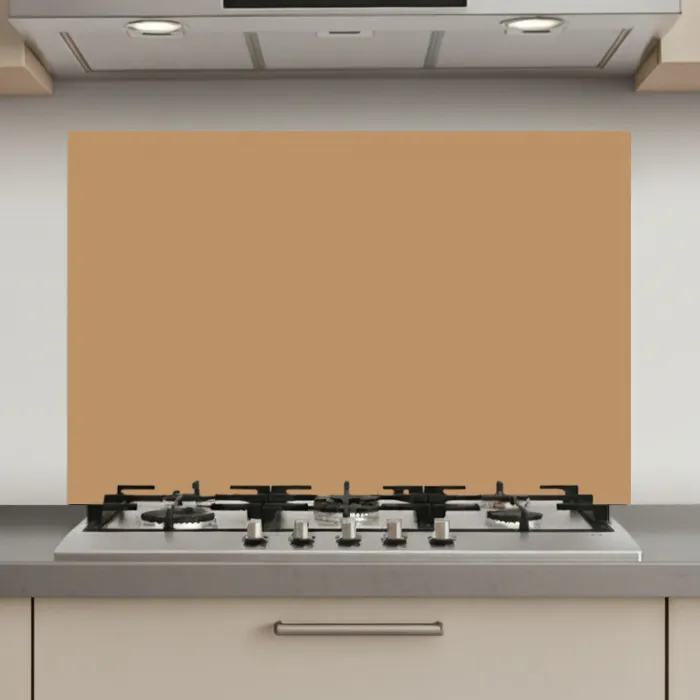 Bruin - Effen print keuken achterwand spatscherm klein 900 -3d_website