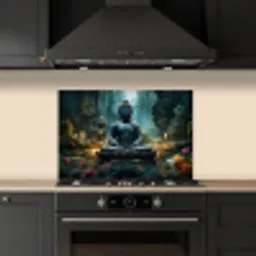Boeddha - Beeld - Buddha - Zen - Kunst - Boedha keuken achterwand spatscherm klein -sfeer1
